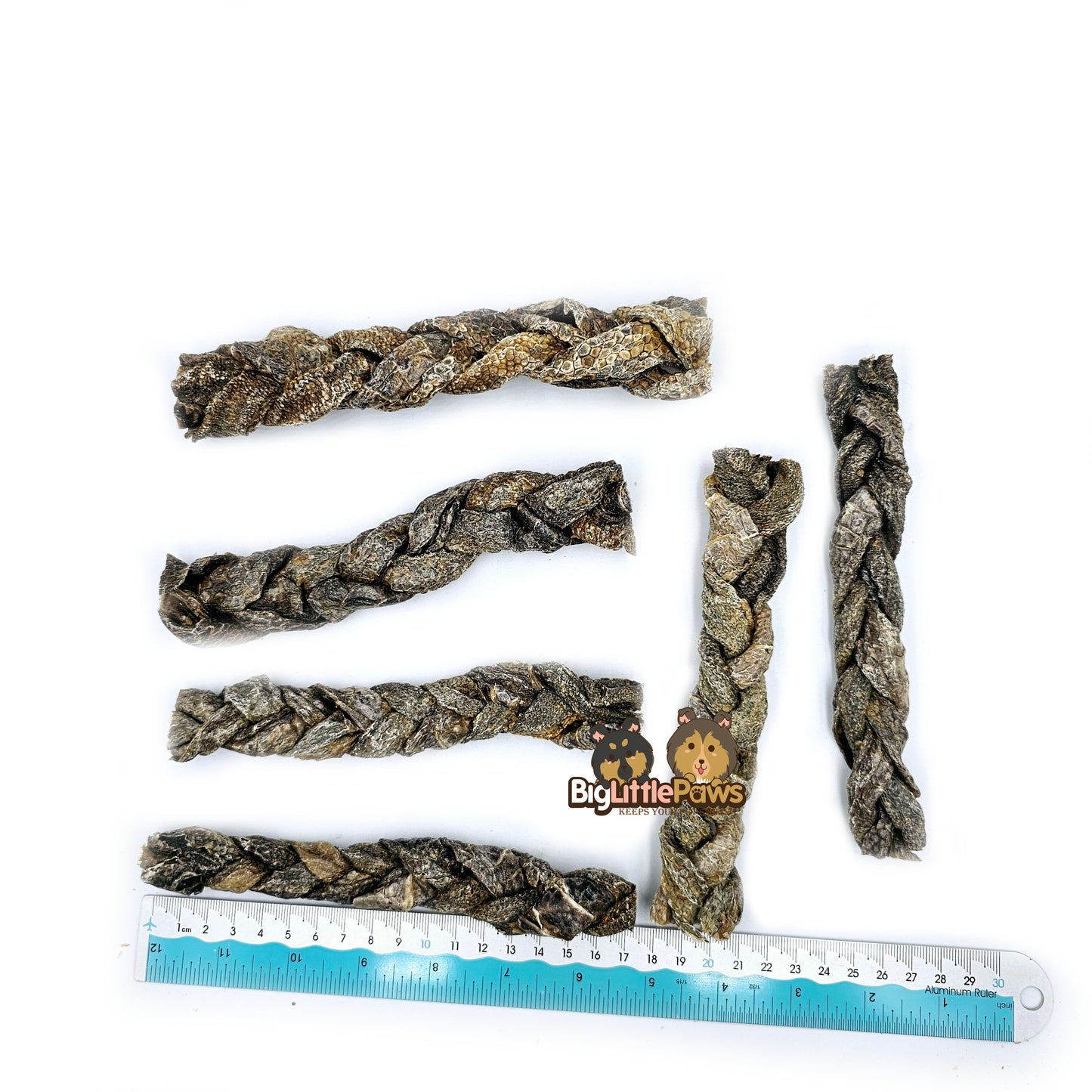 Braided Ostrich Skin- Big Little Paws Singapore Dog Treats