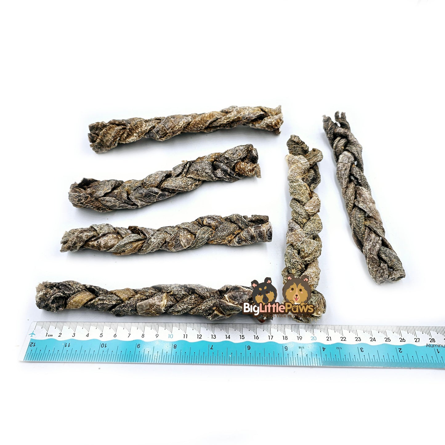 Braided Ostrich Skin- Big Little Paws Singapore Dog Treats