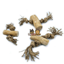 Load image into Gallery viewer, Coffee Wood with Rope Chew Toy (Big Little Paws Singapore)