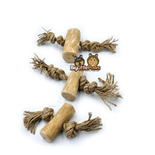 Load image into Gallery viewer, Coffee Wood with Rope Chew Toy (Big Little Paws Singapore)
