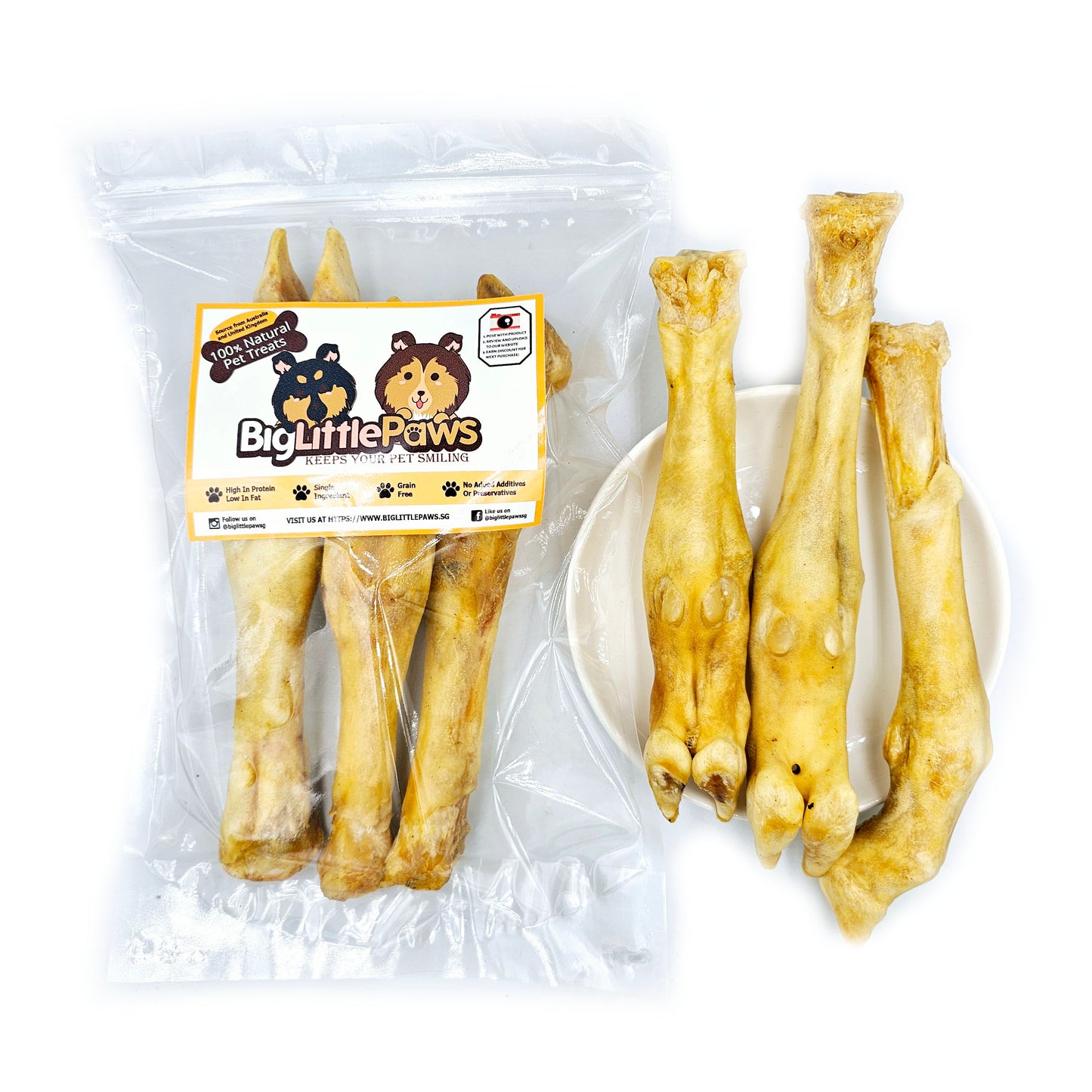 Lamb Feet- Big Litte Paws Singapore Dog Treats