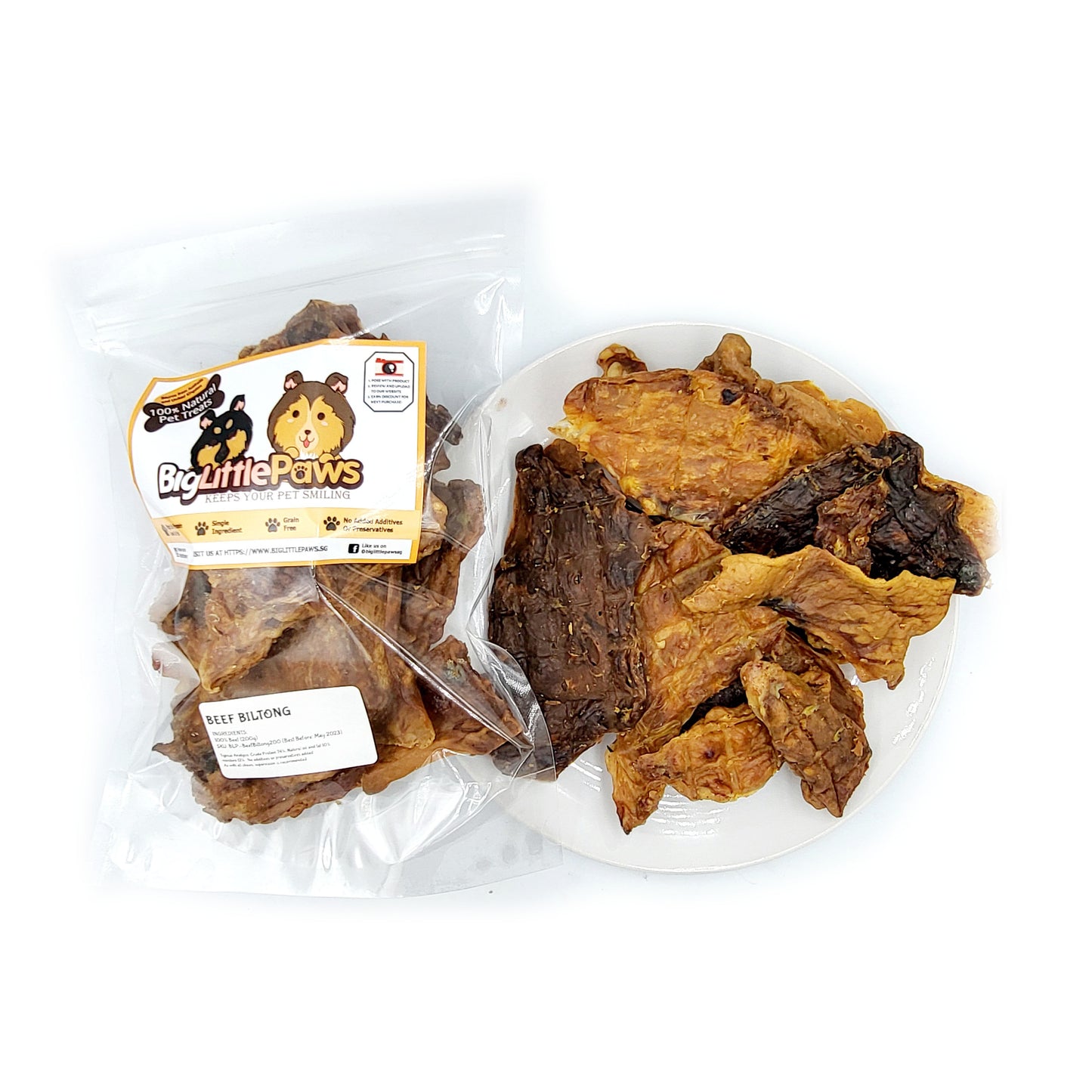 Beef Biltong (Big Little Paws Singapore Dog Treats)