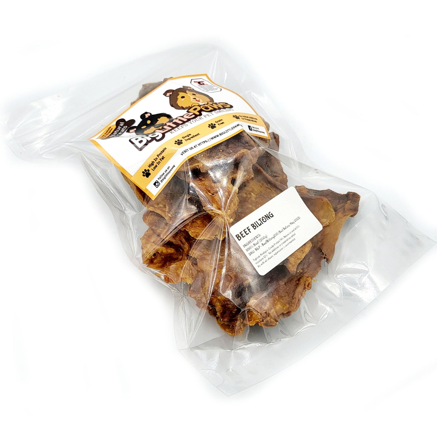 Beef Biltong (Big Little Paws Singapore Dog Treats)
