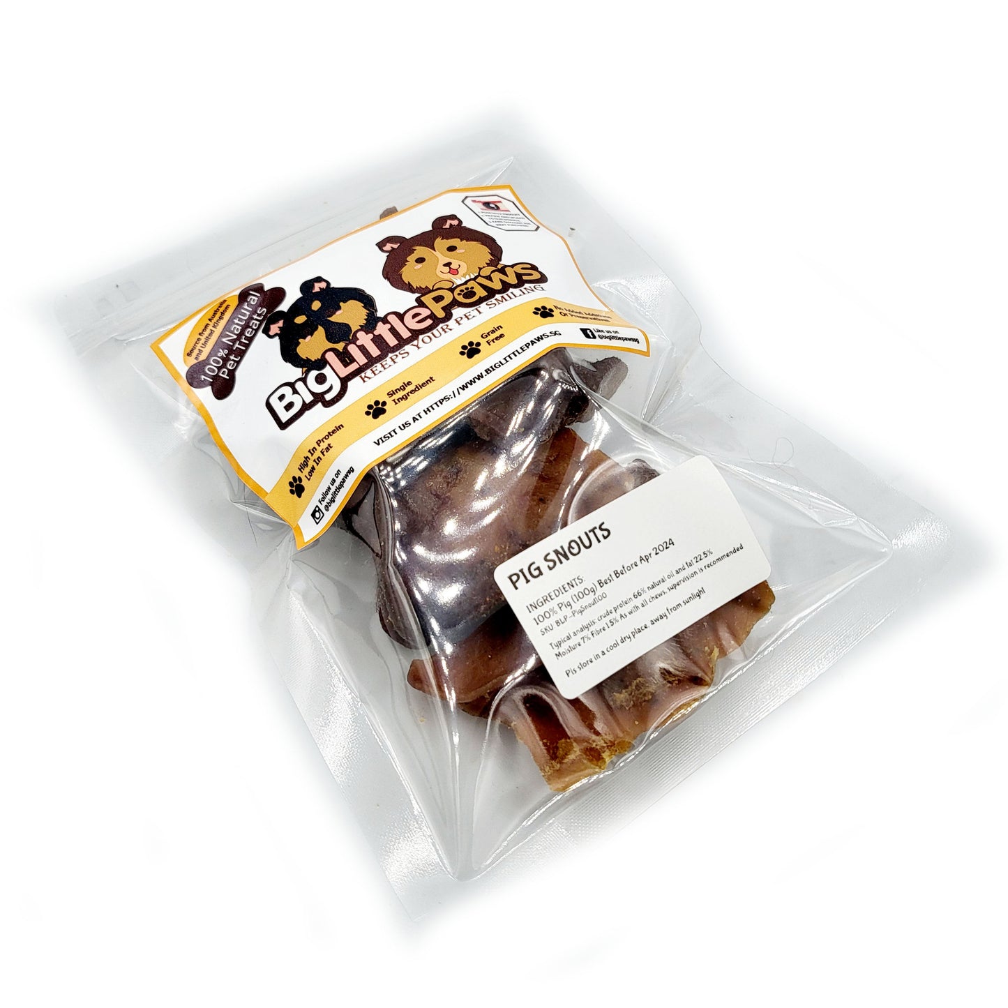 Pig Snouts (Big Little Paws Singapore Dog Treats)