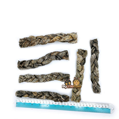 Braided Ostrich Skin- Big Little Paws Singapore Dog Treats