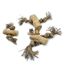 Load image into Gallery viewer, Coffee Wood with Rope Chew Toy (Big Little Paws Singapore)
