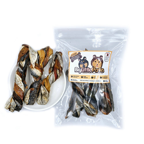 Mackerel Skin Twist- Big Little Paws Singapore Dog Treats