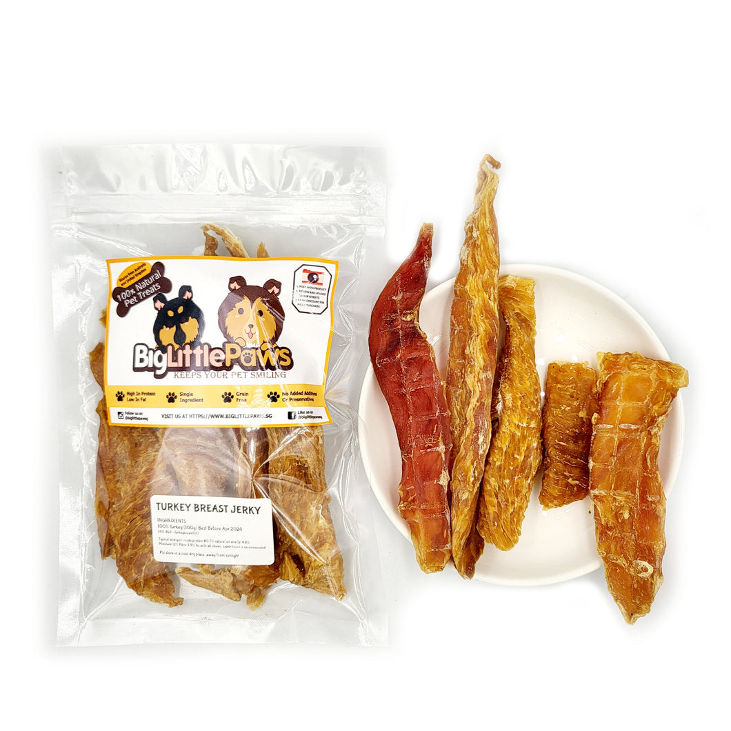 Turkey Breast Jerky (Big Little Paws Singapore Dog Treats)