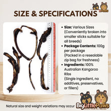 Load image into Gallery viewer, Kangaroo Rib Sticks

