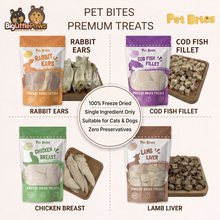 Load image into Gallery viewer, Pet Bites Freeze Dried Treats for Dogs &amp; Cats
