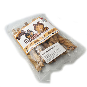 Beef Bladder Twist Dog Treats