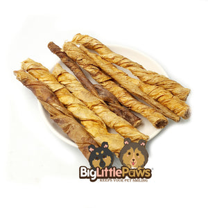 Beef Bladder Twist Dog Treats