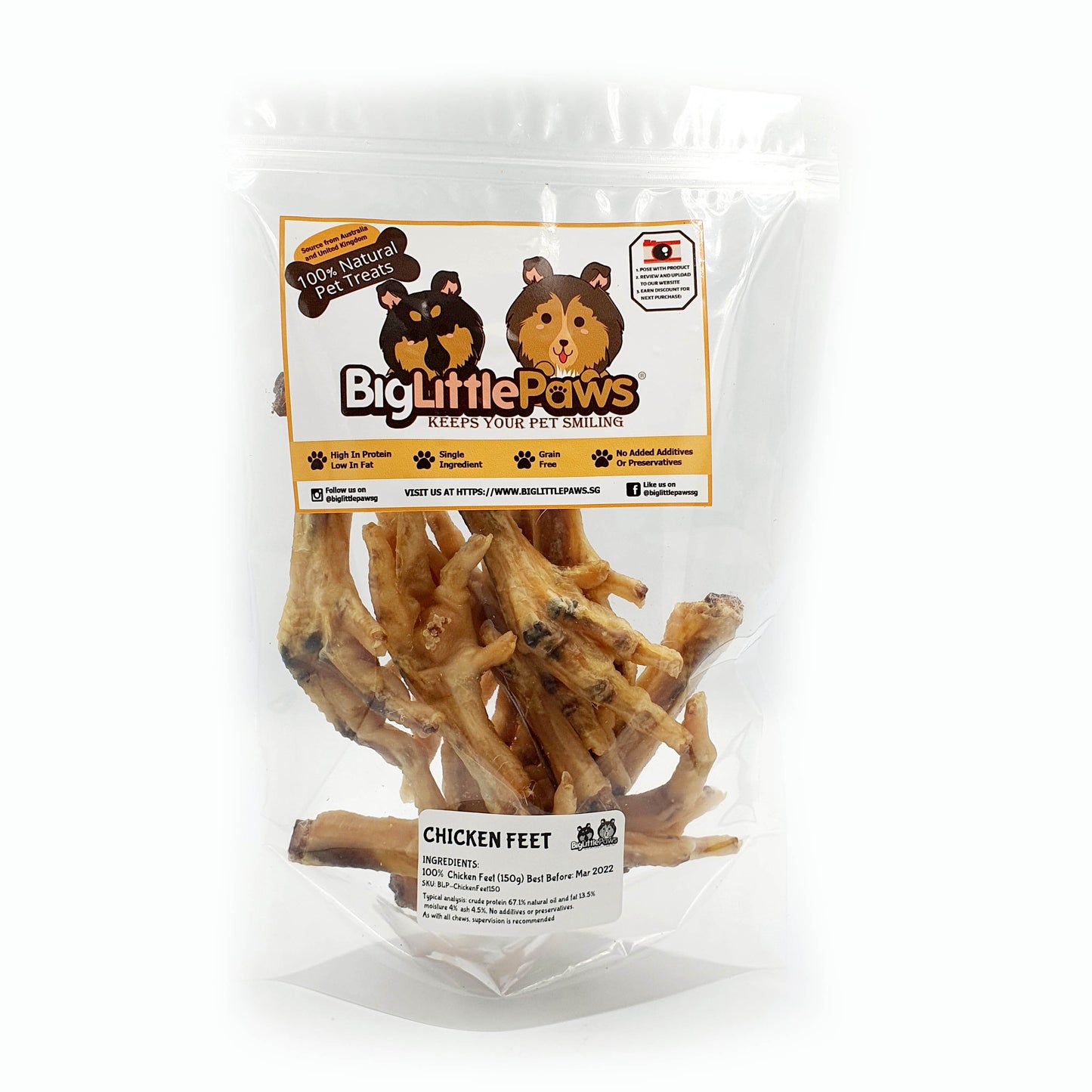 Chicken Feet Dog Treats