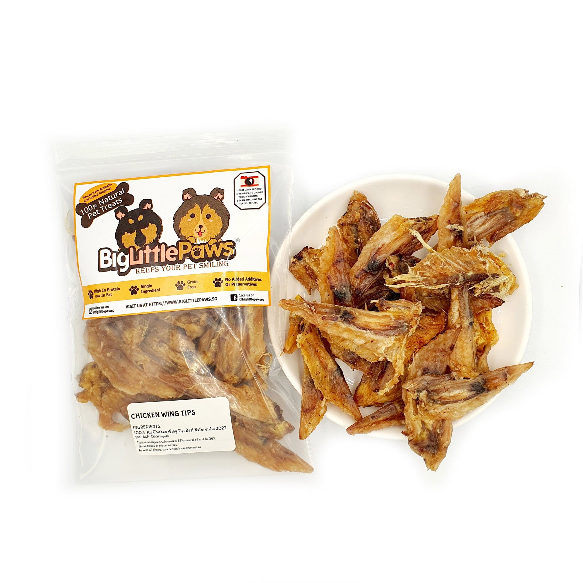 Chicken Wing Tip Dog Treats