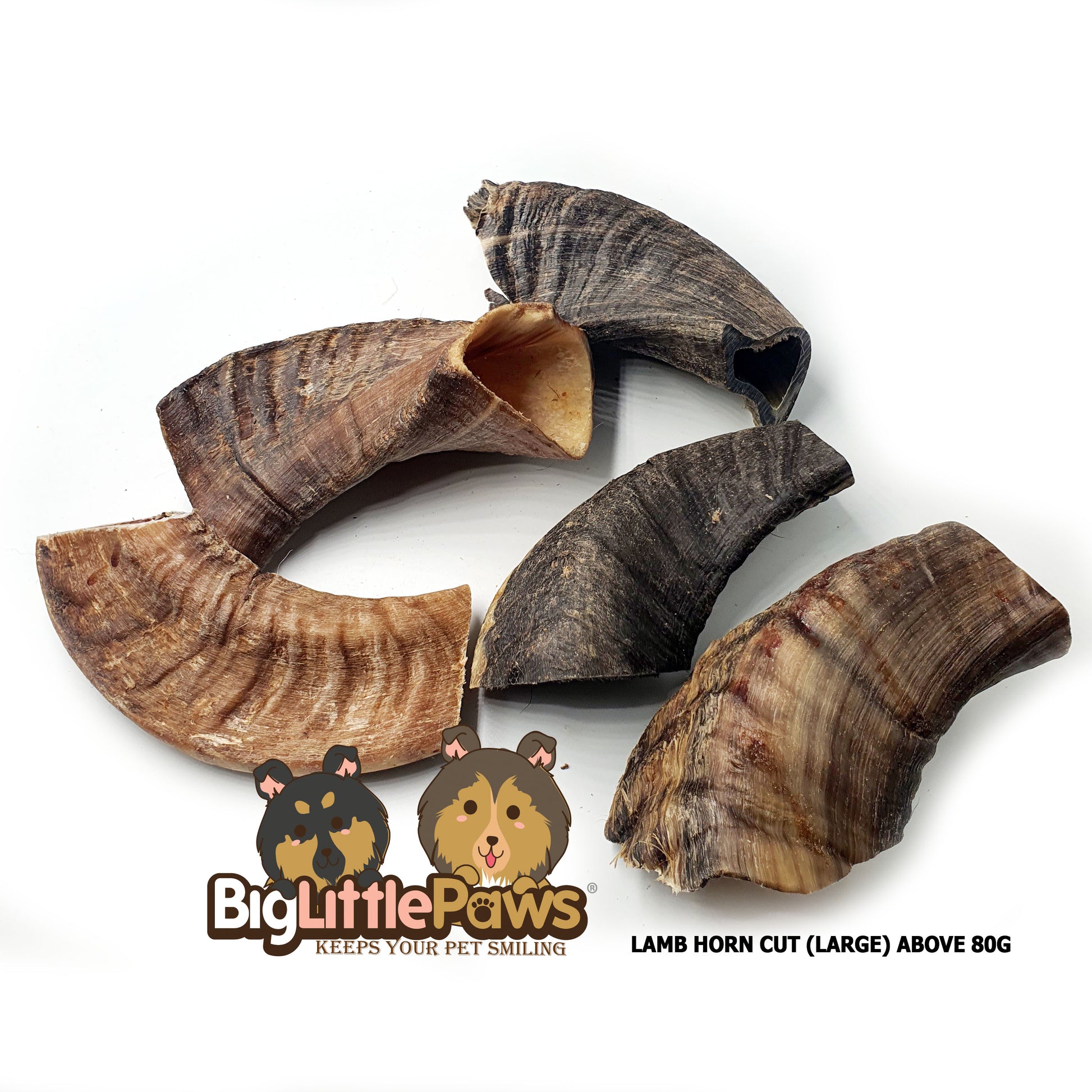 Lamb Horns Cut Dog  Chew