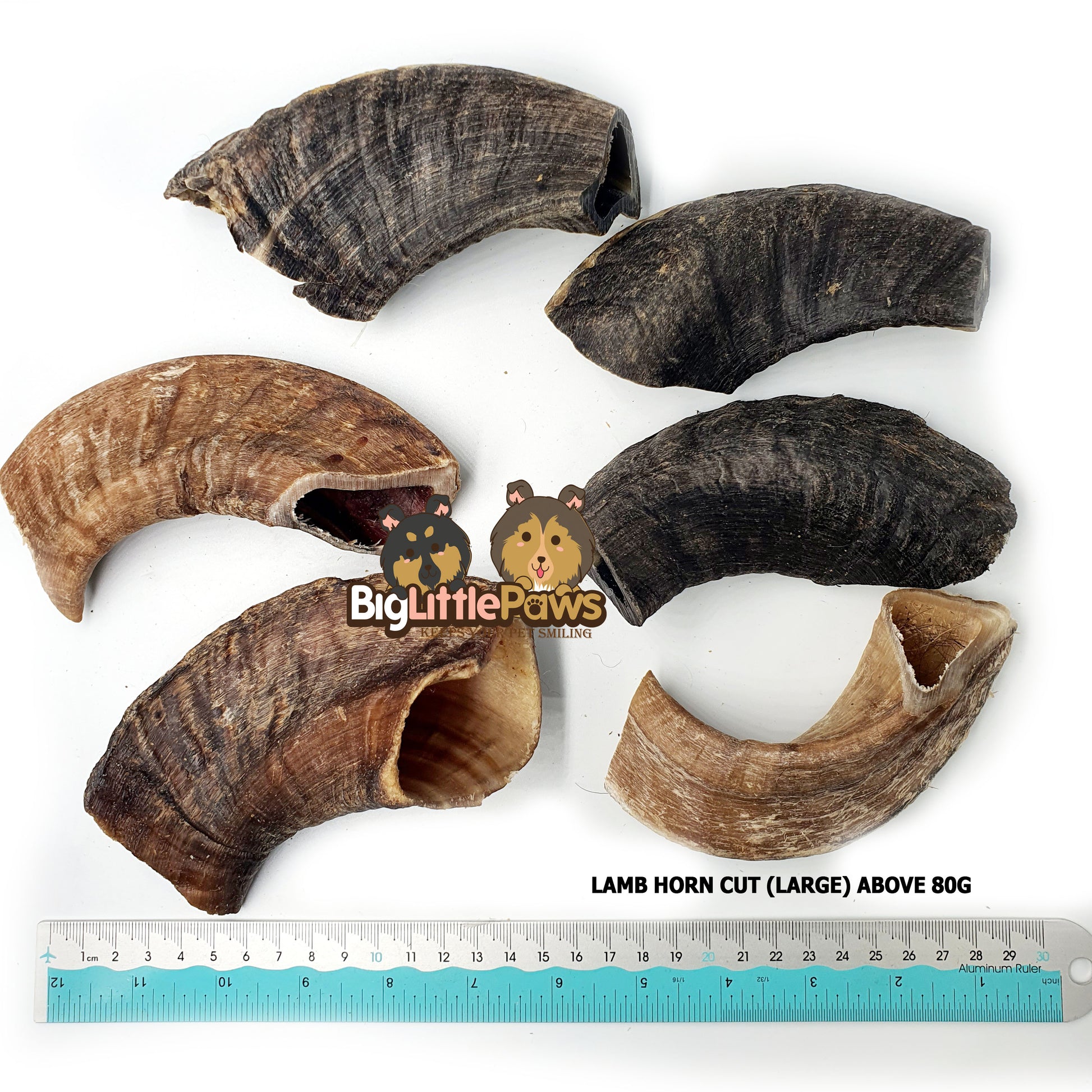 Lamb Horns Cut Dog  Chew