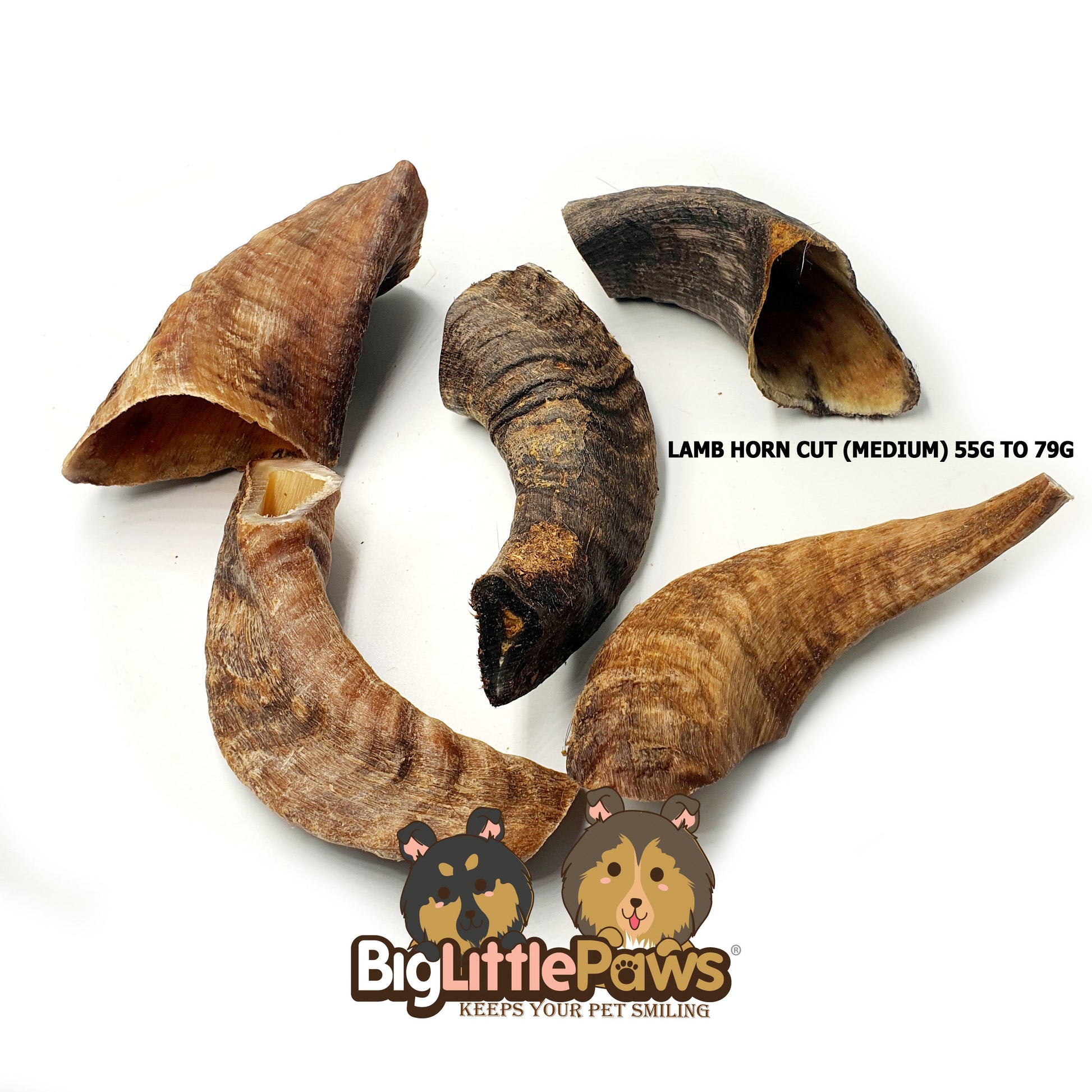 Lamb Horns Cut Dog  Chew