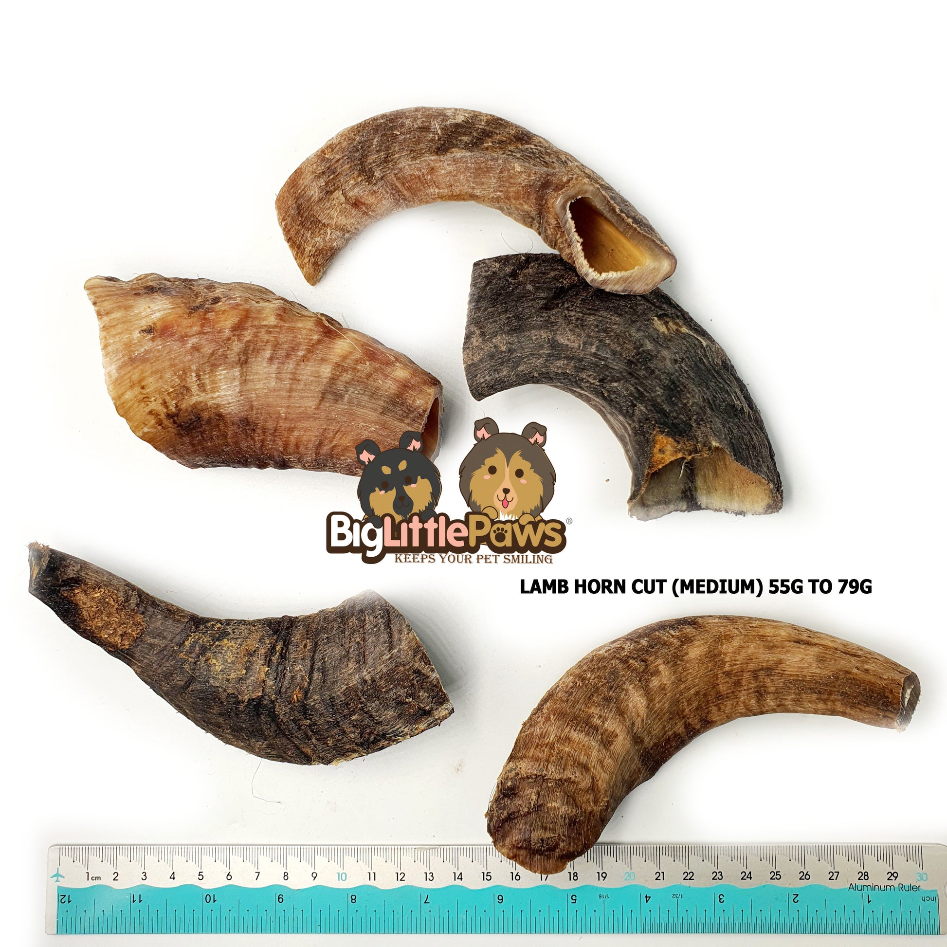 Lamb Horns Cut Dog  Chew