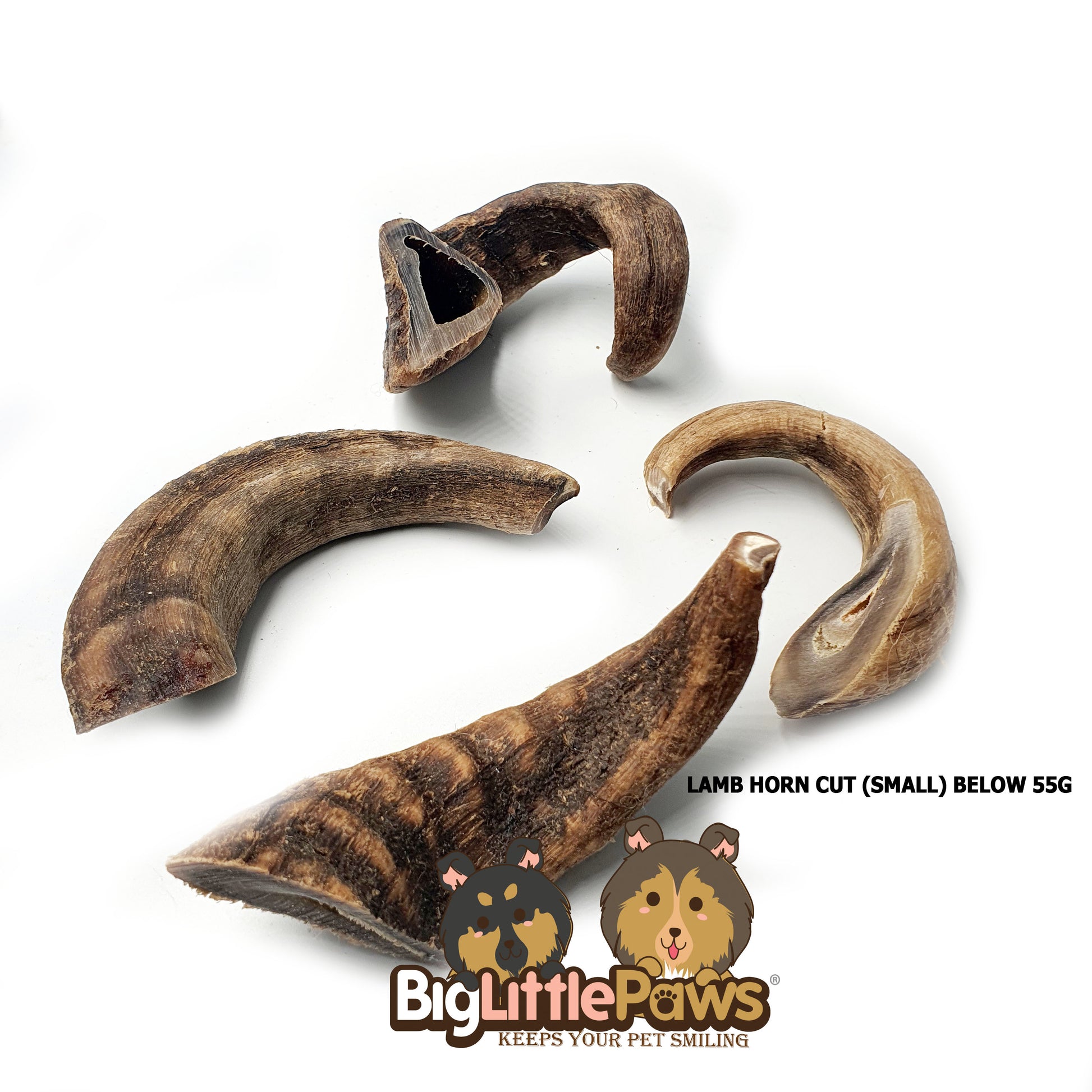 Lamb Horns Cut Dog  Chew
