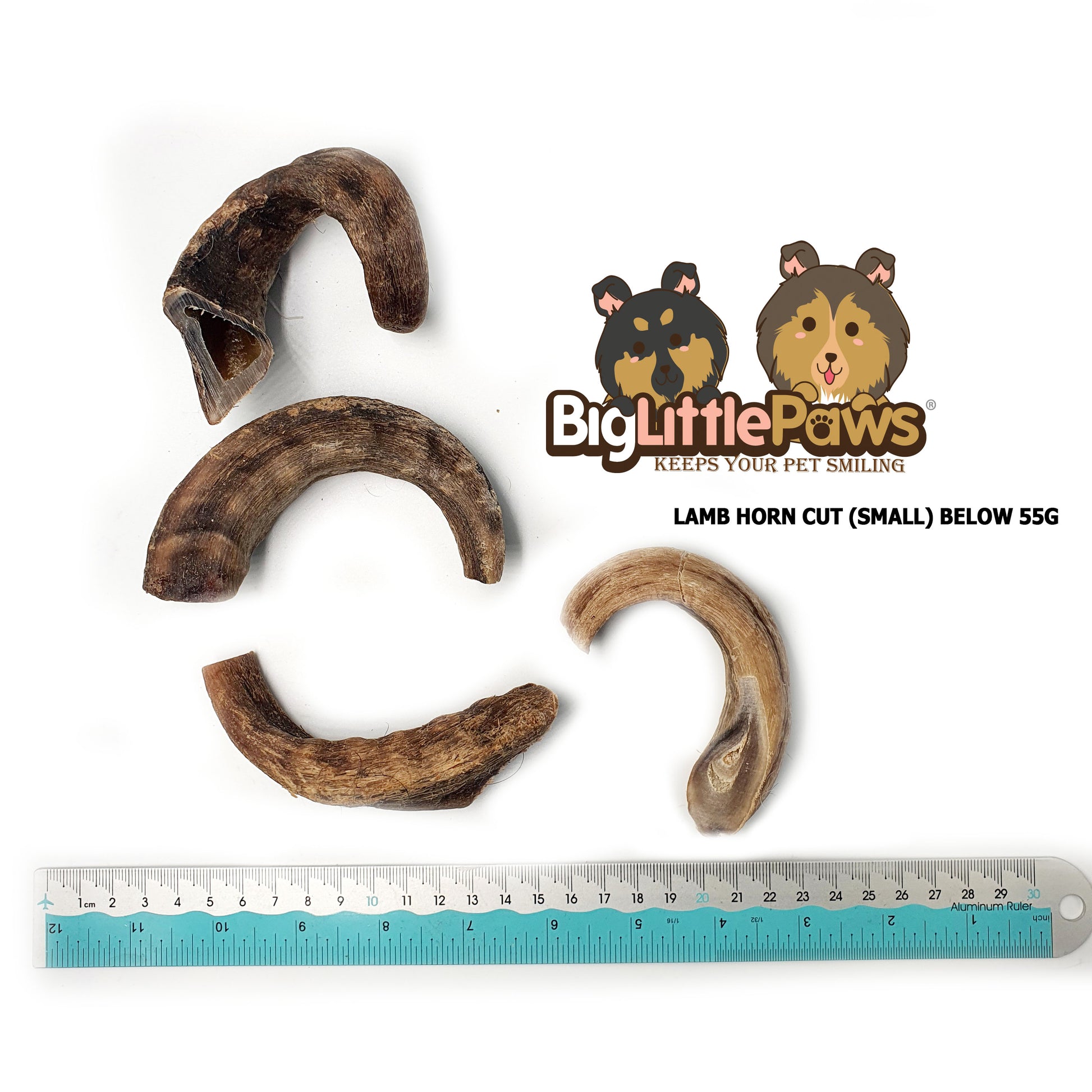 Lamb Horns Cut Dog  Chew