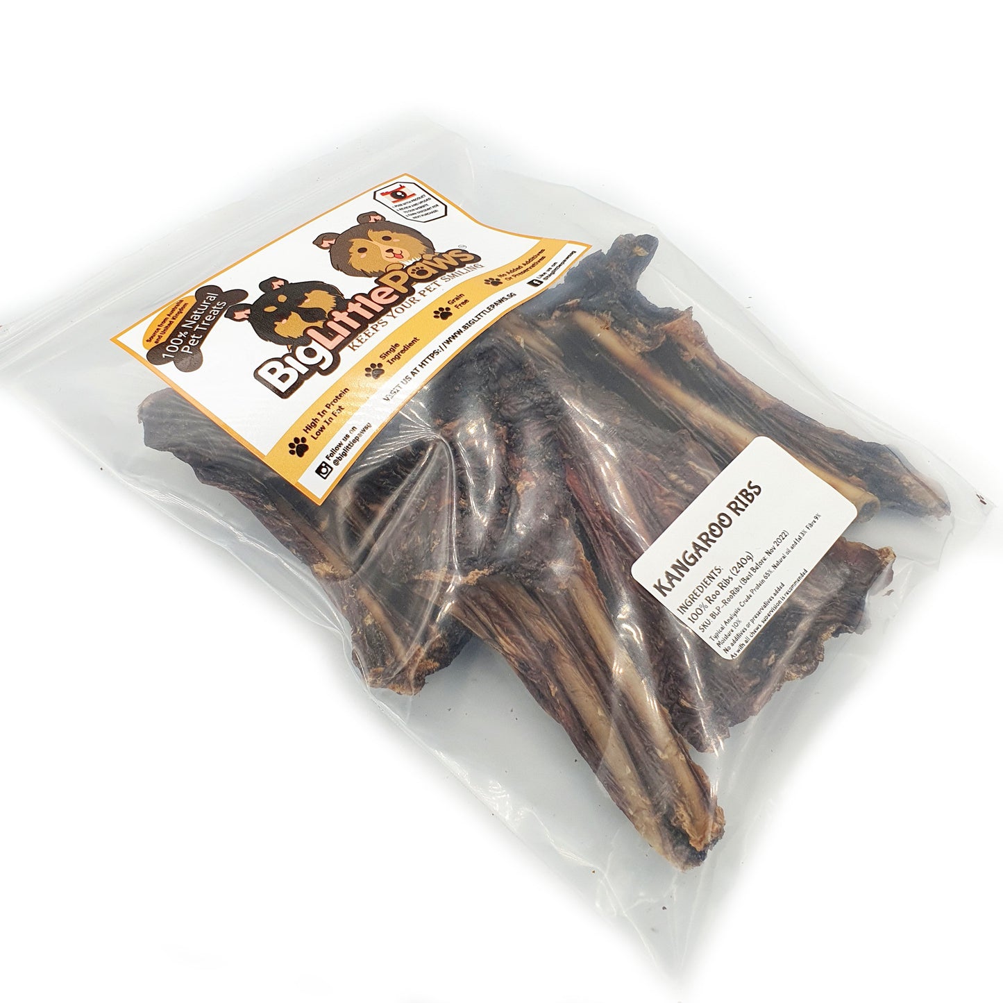 Kangaroo Ribs Dog Treats