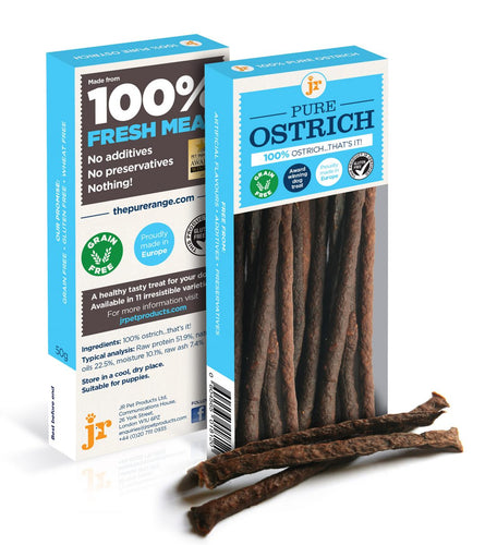Pure Ostrich Sticks Dog Treats